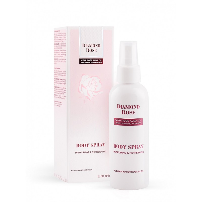 Bruma Perfumada Spray Corporal Agua Diamond Rose - 150 ml