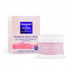 Crema Antiarrugas Noche Oxigenadora  Probiótica - Yogur de Bulgaria 50 ml
