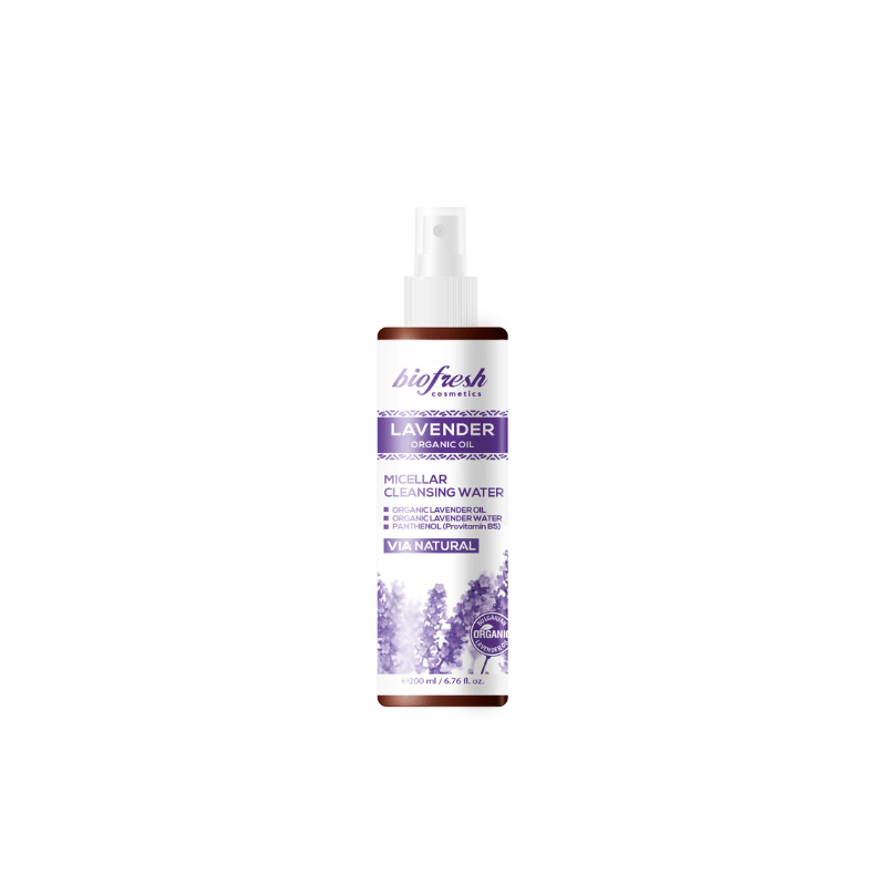 Agua Micelar Limpiadora de Lavanda Orgánica Spray 200 ml-VÍA NATURAL LAVANDA