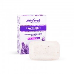 Jabón de limpieza profunda exfoliante con lavanda orgánica100 grs -VÍA NATURAL LAVANDA