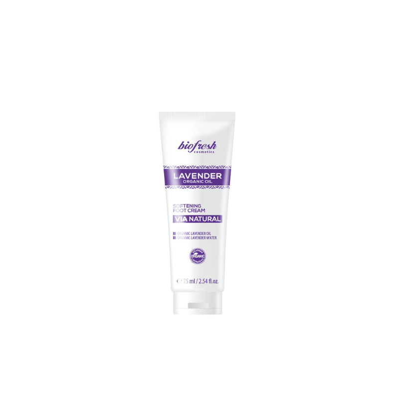 Crema desodorante y suavizante pies ACEITE ORGÁNICO LAVANDA 75 ml-VÍA NATURAL LAVANDA