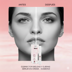 Corrector Bolsas y Ojeras Sérum en Crema - Diamond Rose 15 ml