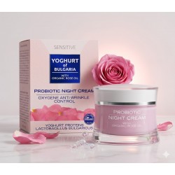 Crema Antiarrugas Noche Colágeno Oxigenadora  Probiótica - Yogur de Bulgaria 50 ml