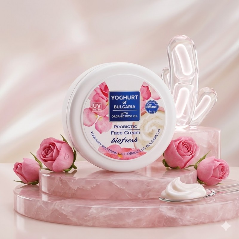 Crema Rejuvenecedora Probiótica con Yogur de Bulgaria y Colágeno (100ml)