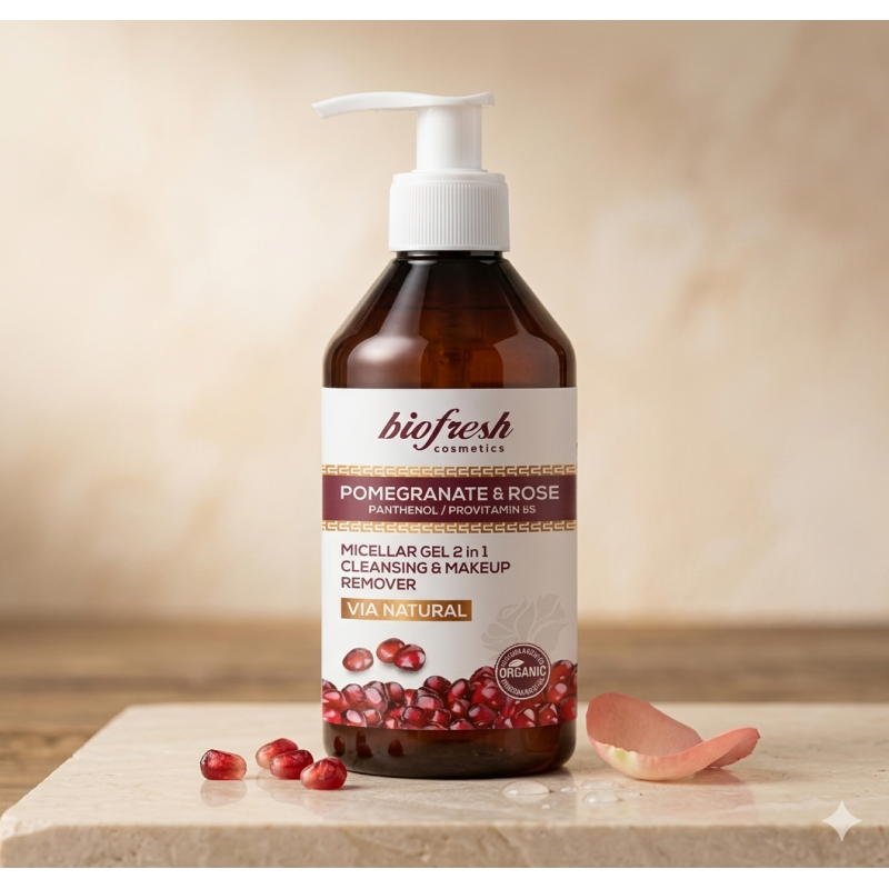Gel Facial Micelar 2x1 Vía Natural: Limpieza Profunda con Granada