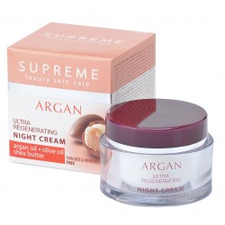 Crema de Noche Ultra Regenerante Aceite de Argán - Supreme Luxury Skin Care 50 ml