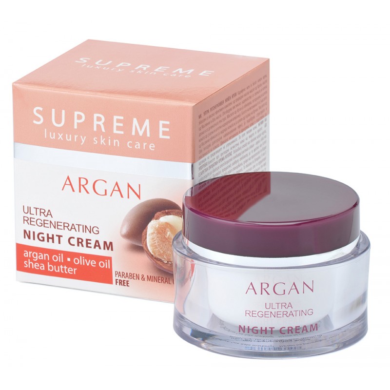 Crema de Noche Ultra Regenerante Aceite de Argán - Supreme Luxury Skin Care 50 ml