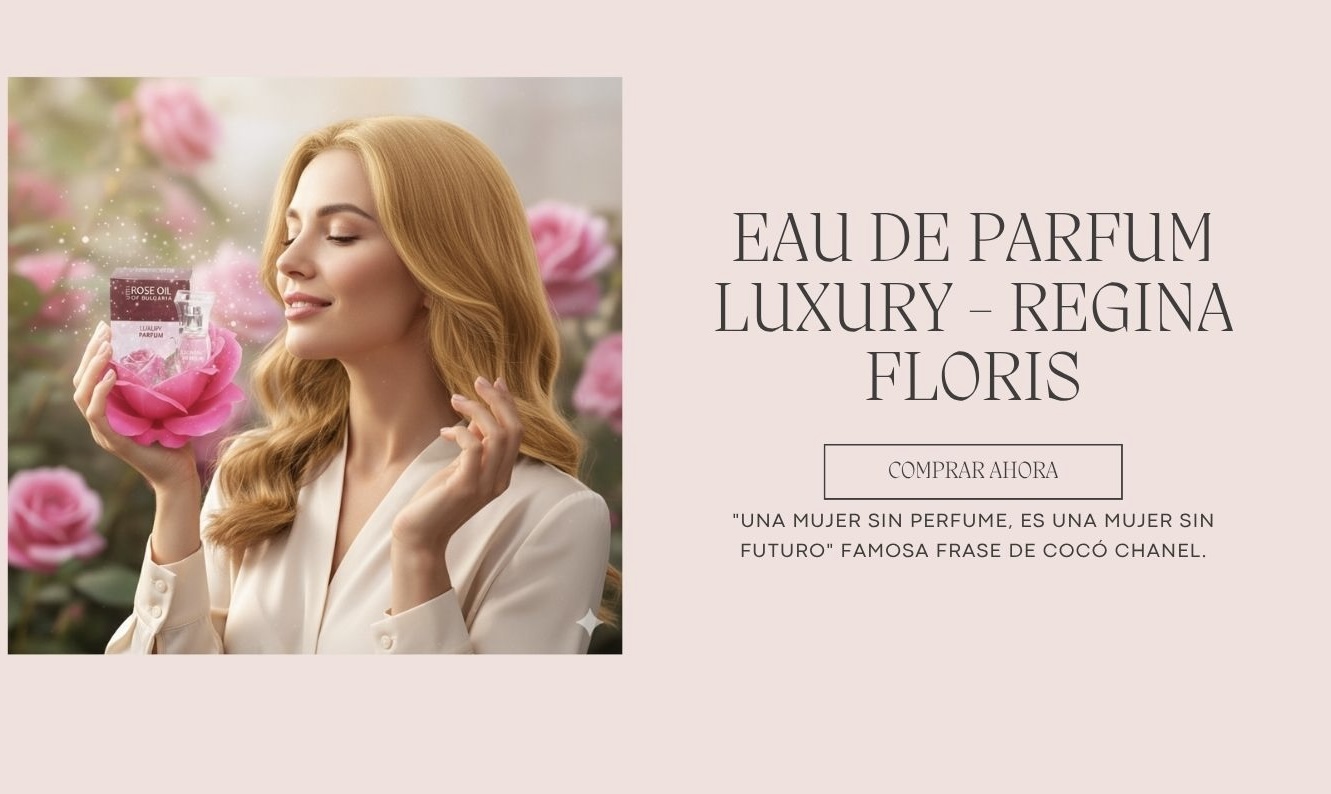 EAU PERFUM REGINA FLORIS, OLOR A ROSAS AROMATERAPIA
