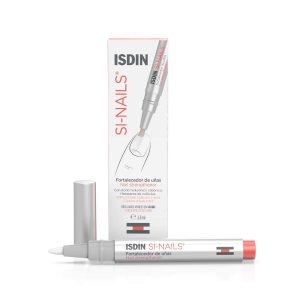 ISDIN SI-NAILS Fortalecedor con ácido hialurónico para uñas débiles y dañadas, hidrata también las cutículas, Serum con Acabado Invisible, 1 x 2.5 ml
